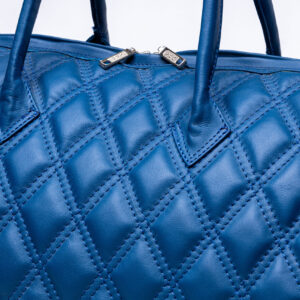 Weekender Blau – Rautensteppung – Detail- und weitere Ansicht