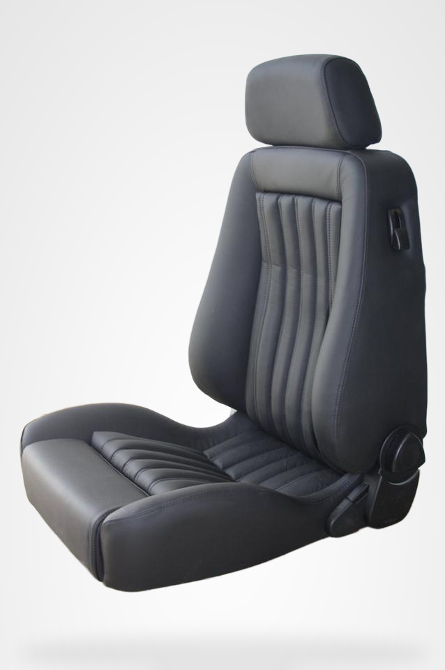 KLA 2762207924 03 Studio Autopolsterei Recaro Ergomed Leder Sitze Mercedes R107, W126,W124 restauriert – Bild 3