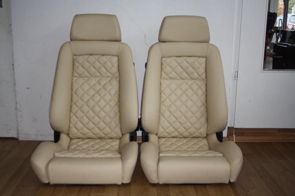 KLA 2762207924 06 Autopolsterei Recaro Ergomed Leder Sitze Mercedes R107, W126,W124 restauriert – Bild 6