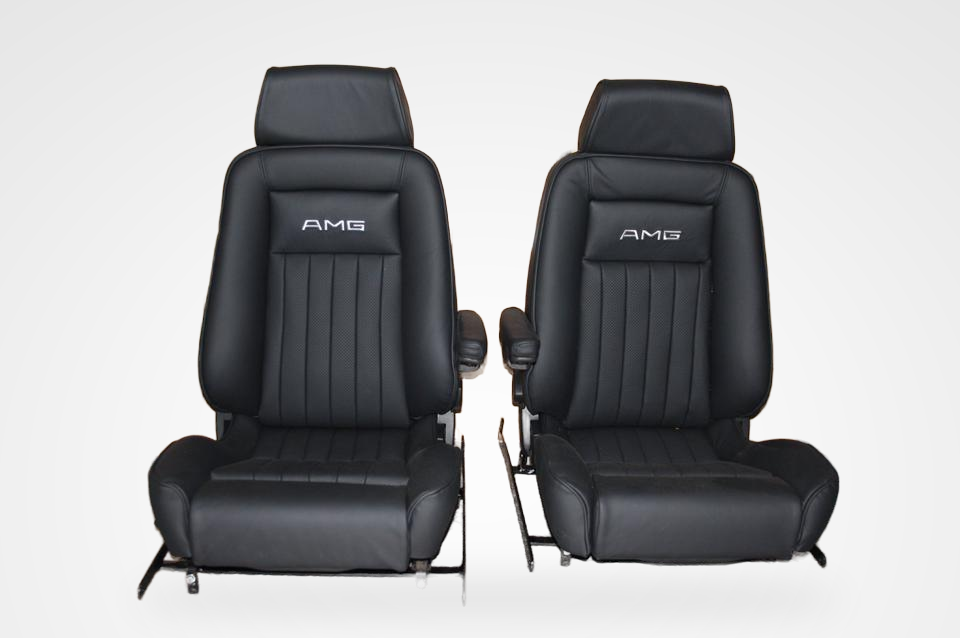 KLA 2762207924 12 Studio Autopolsterei Recaro Ergomed Leder Sitze Mercedes R107, W126,W124 restauriert – Bild 12