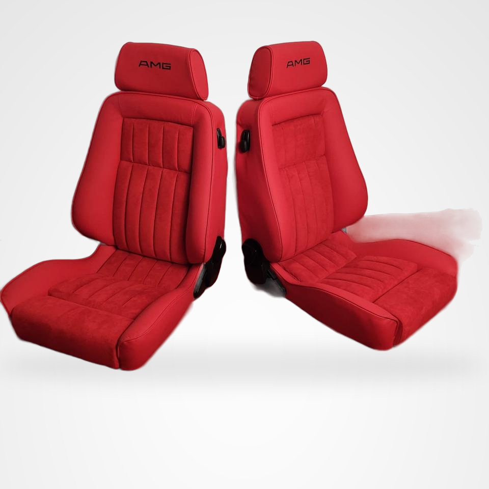 KLA 2762207924 13 Studio Autopolsterei Recaro Ergomed Leder Sitze Mercedes R107, W126,W124 restauriert – Bild 13