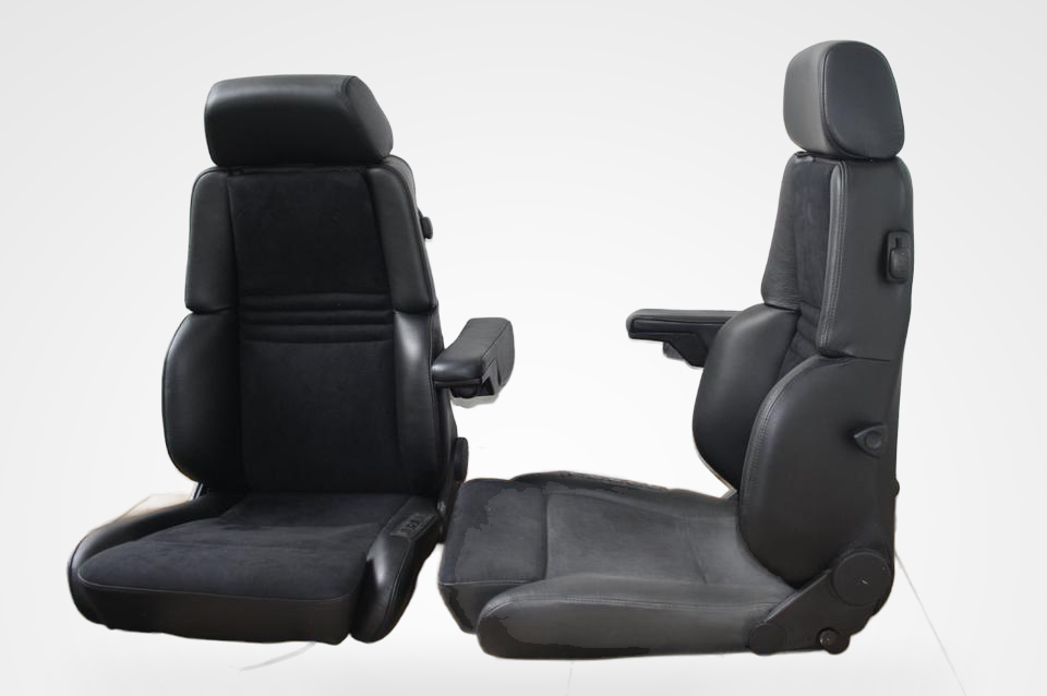 KLA 2762264985 07 Studio Autopolsterei Recaro Orthopäd 94 Leder Alcantara Sitze restauriert – Bild 7