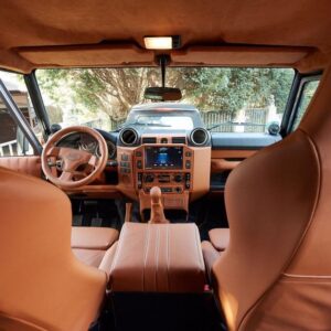 2 Recaro Sitze für Landrover Defender Leder-Alcantara neu bezogen