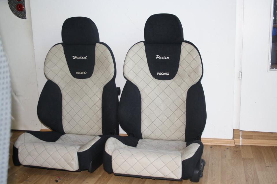 KLA 2769205469 07 Autopolsterei 2 Recaro Style Leder-Alcantara neu bezogen – Bild 7