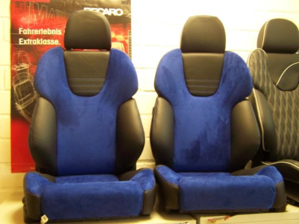 KLA 2769205469 11 Autopolsterei 2 Recaro Style Leder-Alcantara neu bezogen – Bild 11