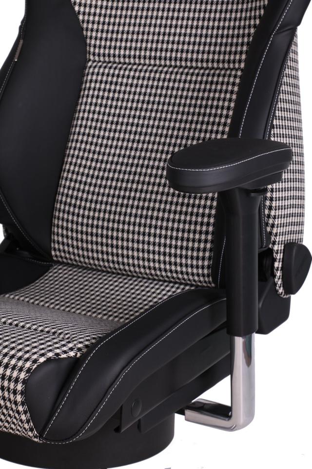 KLA 2770663406 03 Autopolsterei Bürostuhl aus Recaro Sportster CS Leder Porsche Pepita neu bezoge – Bild 3