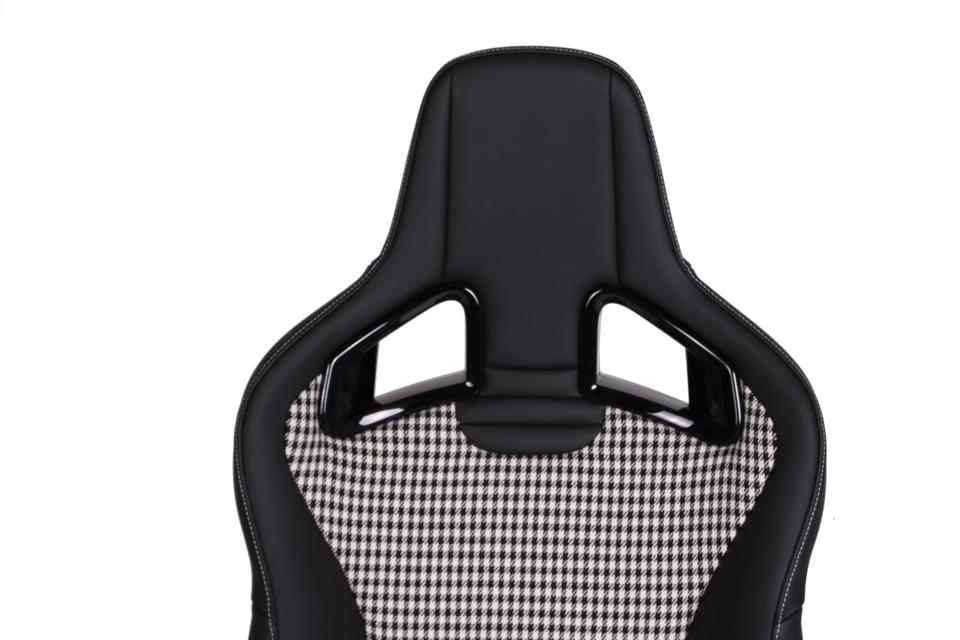 KLA 2770663406 05 Autopolsterei Bürostuhl aus Recaro Sportster CS Leder Porsche Pepita neu bezoge – Bild 5