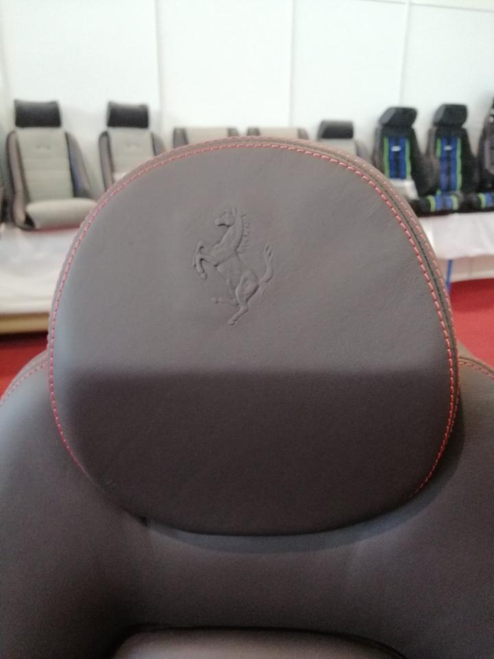 KLA 2770663406 08 Autopolsterei Bürostuhl aus Recaro Sportster CS Leder Porsche Pepita neu bezoge – Bild 8
