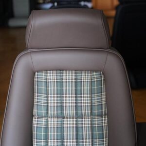 2 Recaro ergomed Leder Stoff Armlehne Youngtimer restauriert