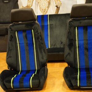 2 Recaro Idealsitz N Leder-Alpina Rückbank BMW E21 E24 restaurirt