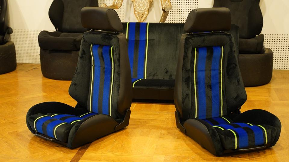 KLA 2773137516 06 Autopolsterei 2 Recaro Idealsitz N Leder-Alpina Rückbank BMW E21 E24 restaurirt – Bild 6