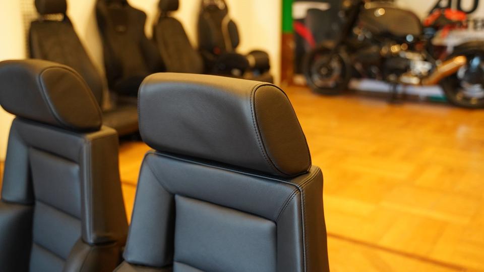 KLA 2773143861 04 Autopolsterei 2 Recaro Idealsitz CT Leder schwarz Sitze Oldtimer neu bezogen – Bild 4