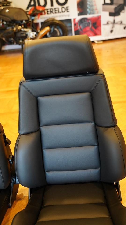 KLA 2773143861 05 Autopolsterei 2 Recaro Idealsitz CT Leder schwarz Sitze Oldtimer neu bezogen – Bild 5