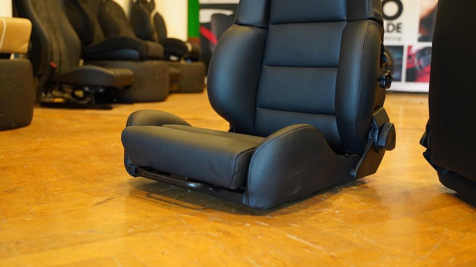 KLA 2773143861 06 Autopolsterei 2 Recaro Idealsitz CT Leder schwarz Sitze Oldtimer neu bezogen – Bild 6