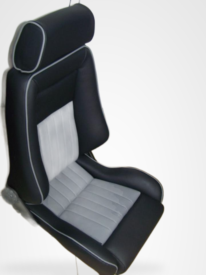 KLA 2779191559 06 Studio Autopolsterei 2 Recaro Specialist L Leder schwarz-grau Pfeiffen restauriert – Bild 6