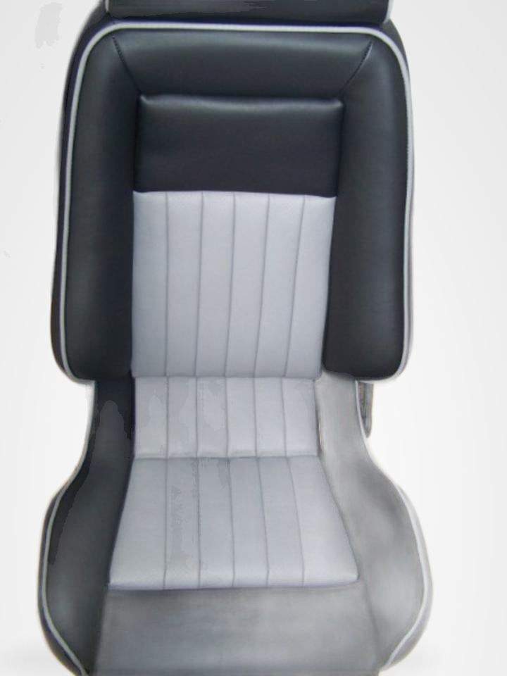 KLA 2779191559 07 Studio Autopolsterei 2 Recaro Specialist L Leder schwarz-grau Pfeiffen restauriert – Bild 7