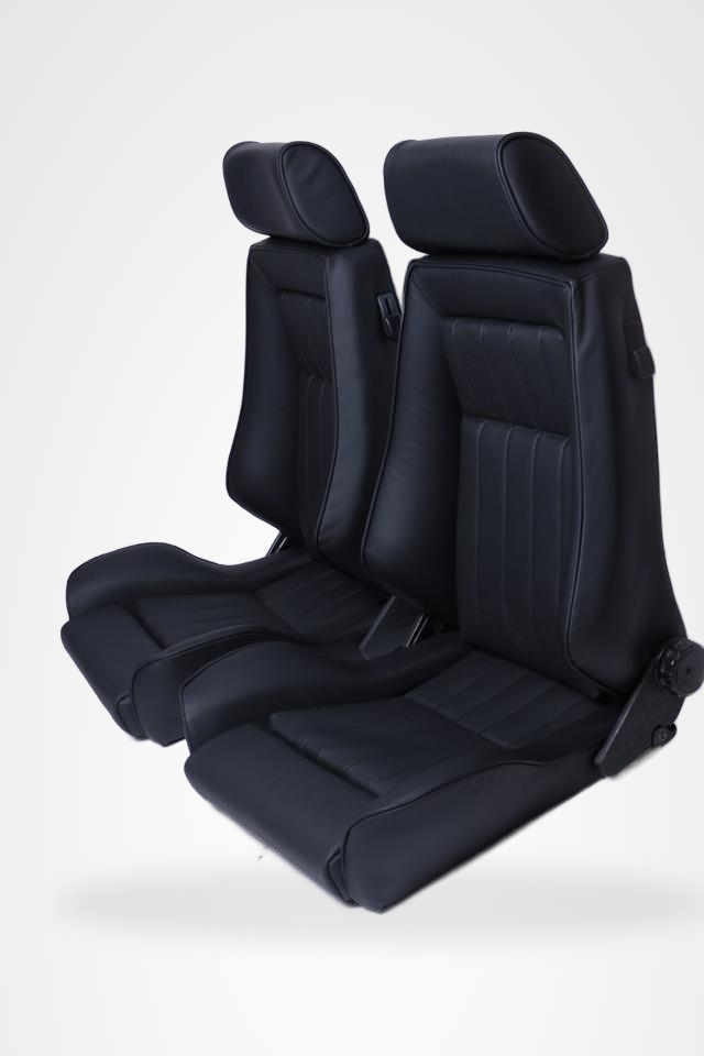 KLA 2779191559 15 Studio Autopolsterei 2 Recaro Specialist L Leder schwarz-grau Pfeiffen restauriert – Bild 15