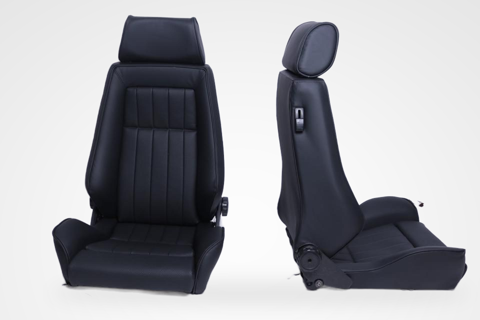 KLA 2779191559 17 Studio Autopolsterei 2 Recaro Specialist L Leder schwarz-grau Pfeiffen restauriert – Bild 17
