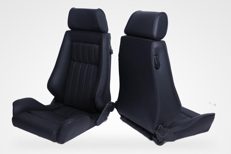 KLA 2779191559 18 Studio Autopolsterei 2 Recaro Specialist L Leder schwarz-grau Pfeiffen restauriert – Bild 18