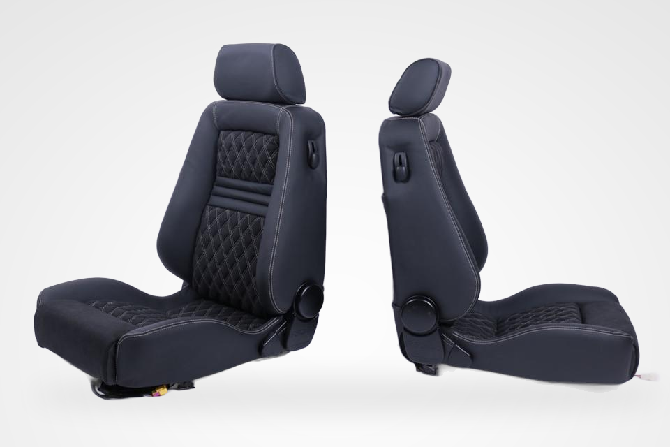 KLA 2780798147 05 Studio Autopolsterei 2 Recaro ergomed ES Klimapaket Leder Alcantara neu bezogen – Bild 5