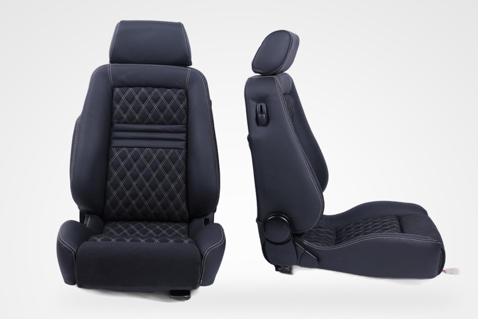 KLA 2780798147 12 Studio Autopolsterei 2 Recaro ergomed ES Klimapaket Leder Alcantara neu bezogen – Bild 12