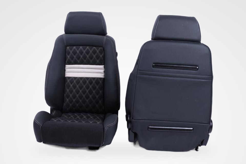 KLA 2780798147 19 Studio Autopolsterei 2 Recaro ergomed ES Klimapaket Leder Alcantara neu bezogen – Bild 19