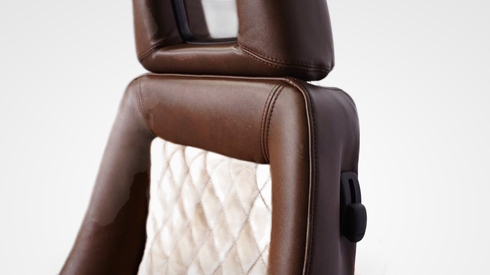 KLA 2816526825 04 Studio Autopolsterei 2 Recaro Specialist Leder Rautensteppung Twoton neu bezogen – Bild 4