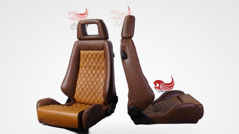 KLA 2816526825 06 Studio Autopolsterei 2 Recaro Specialist Leder Rautensteppung Twoton neu bezogen – Bild 6
