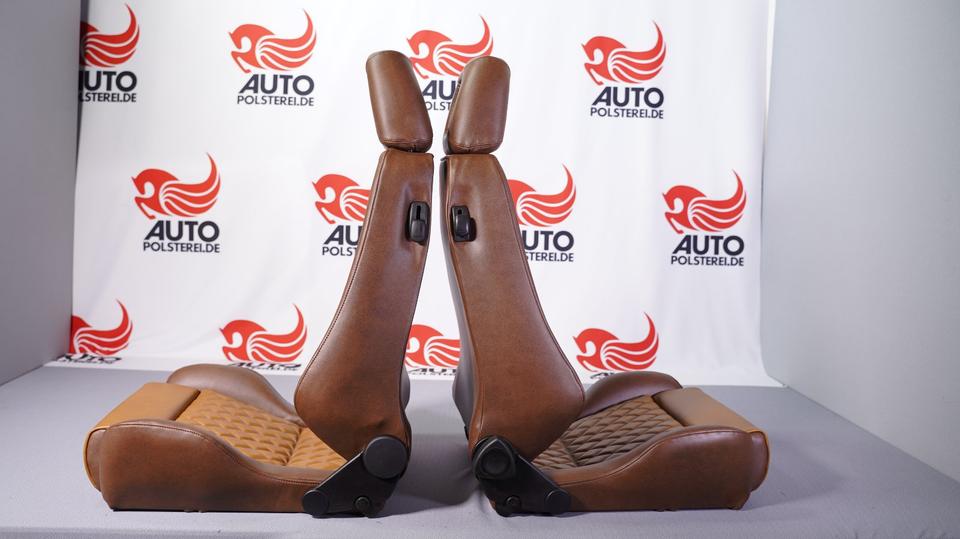 KLA 2816526825 09 Autopolsterei 2 Recaro Specialist Leder Rautensteppung Twoton neu bezogen – Bild 9
