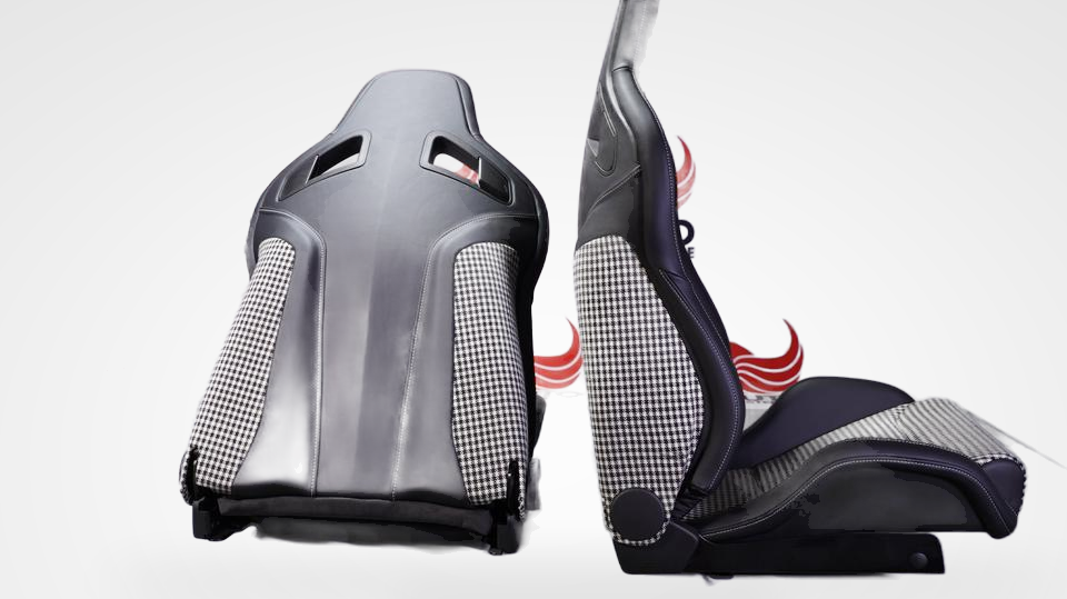 KLA 2915140990 04 Studio Autopolsterei 2 Recaro Sportster CS Leder-Pepita für Porsche 911 neu bezogen – Bild 4