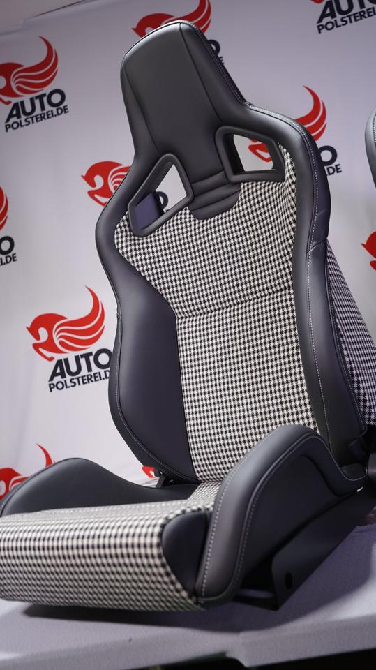 KLA 2915140990 11 Autopolsterei 2 Recaro Sportster CS Leder-Pepita für Porsche 911 neu bezogen – Bild 11