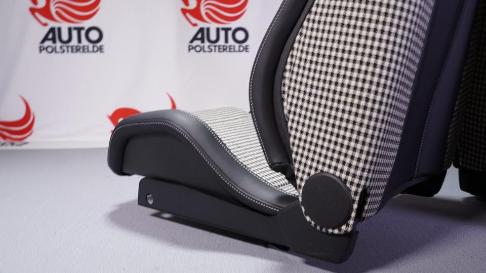 KLA 2915140990 14 Autopolsterei 2 Recaro Sportster CS Leder-Pepita für Porsche 911 neu bezogen – Bild 14