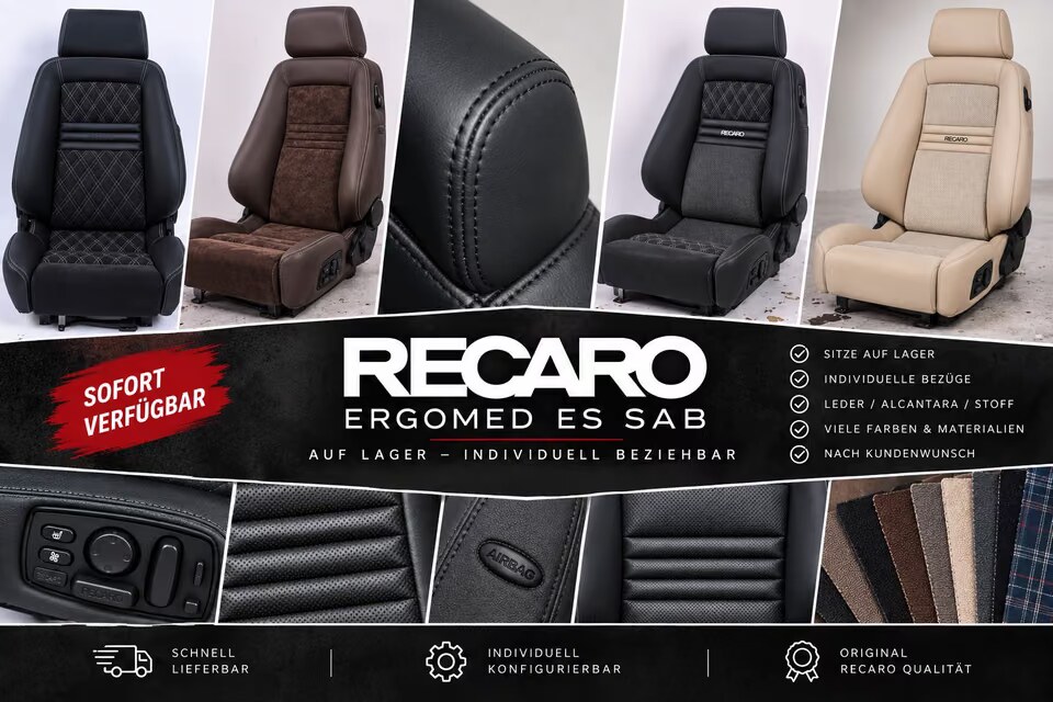 KLA 3209897846 Autopolsterei Recaro Ergomed ES SAB restauriert -Komfort für Langstrecken!