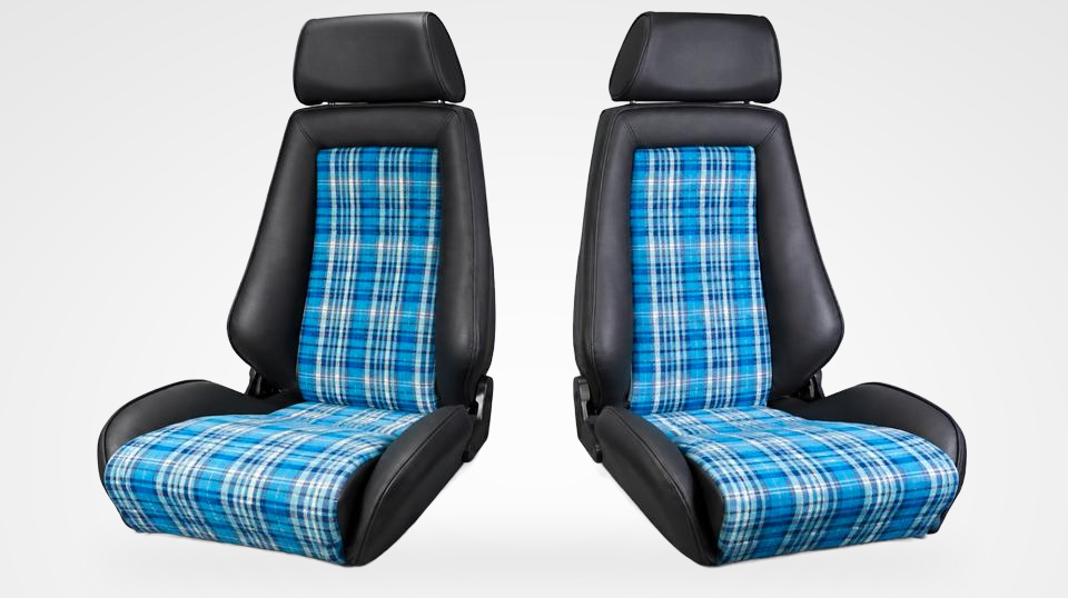KLA 3370601174 03 Studio Autopolsterei RECARO Idealsitz N individuell mit Porsche Stoffen Pepita, Madras – Bild 3