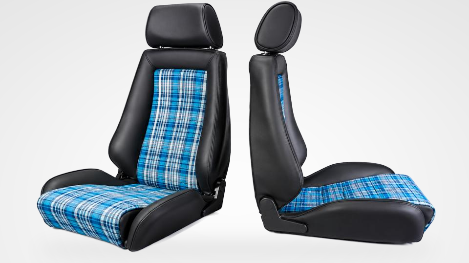 KLA 3370601174 11 Studio Autopolsterei RECARO Idealsitz N individuell mit Porsche Stoffen Pepita, Madras – Bild 11