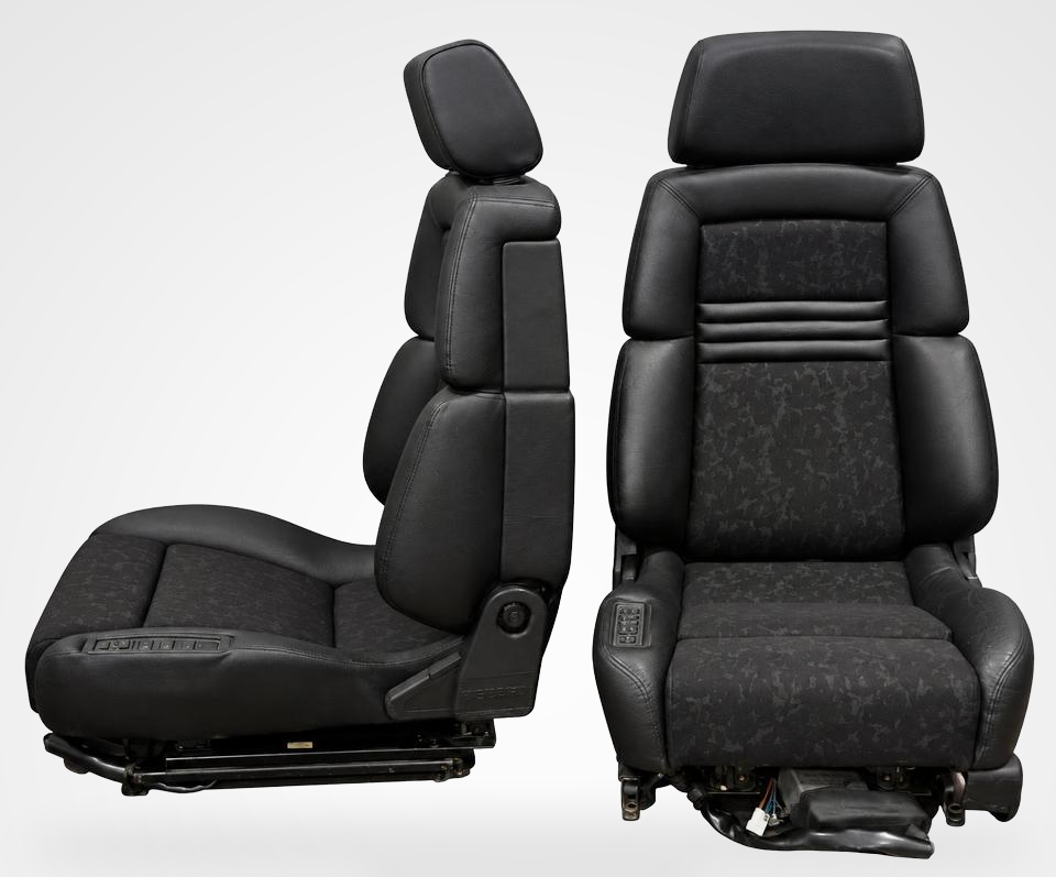 KLA 3507988292 03 Studio Autopolsterei 2 RECARO CSE Irmscher Sportsitze Leder/Stoff elektrisch selten – Bild 3