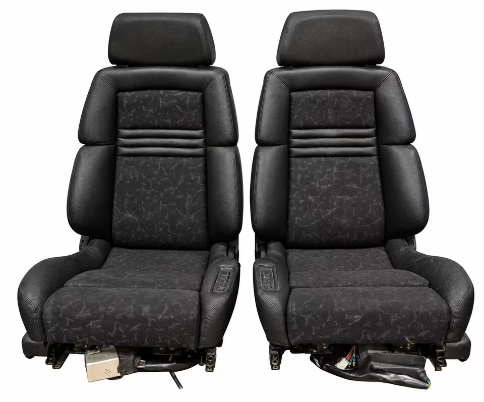 KLA 3507988292 Autopolsterei 2 RECARO CSE Irmscher Sportsitze Leder/Stoff elektrisch selten