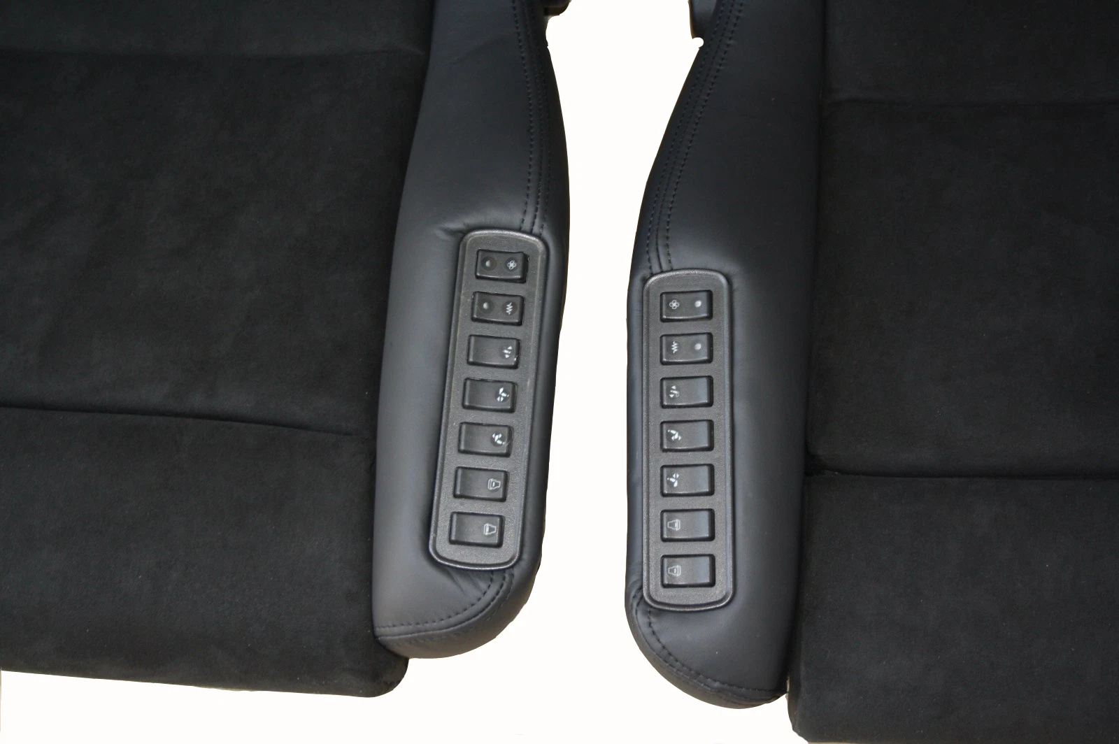 RECARO Ergomed DS Leder Alcantara schwarz – Bild 5 Autopolsterei RECARO Ergomed DS Sitzpaar in schwarzem Leder und Alcantara, Klimapaket, Foto 5 von 7