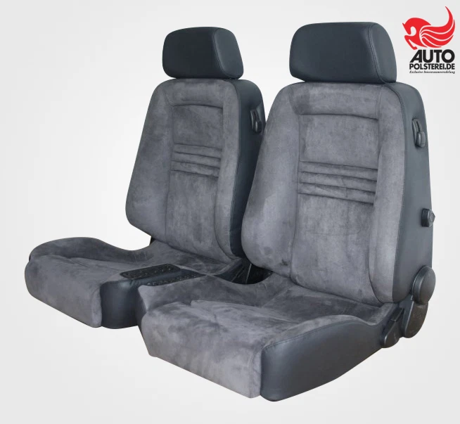 RECARO Ergomed DS anthrazit Leder Alcantara – Bild 2 Autopolsterei RECARO Ergomed DS Sitzpaar in anthrazitfarbenem Leder und Alcantara, Foto 2 von 4