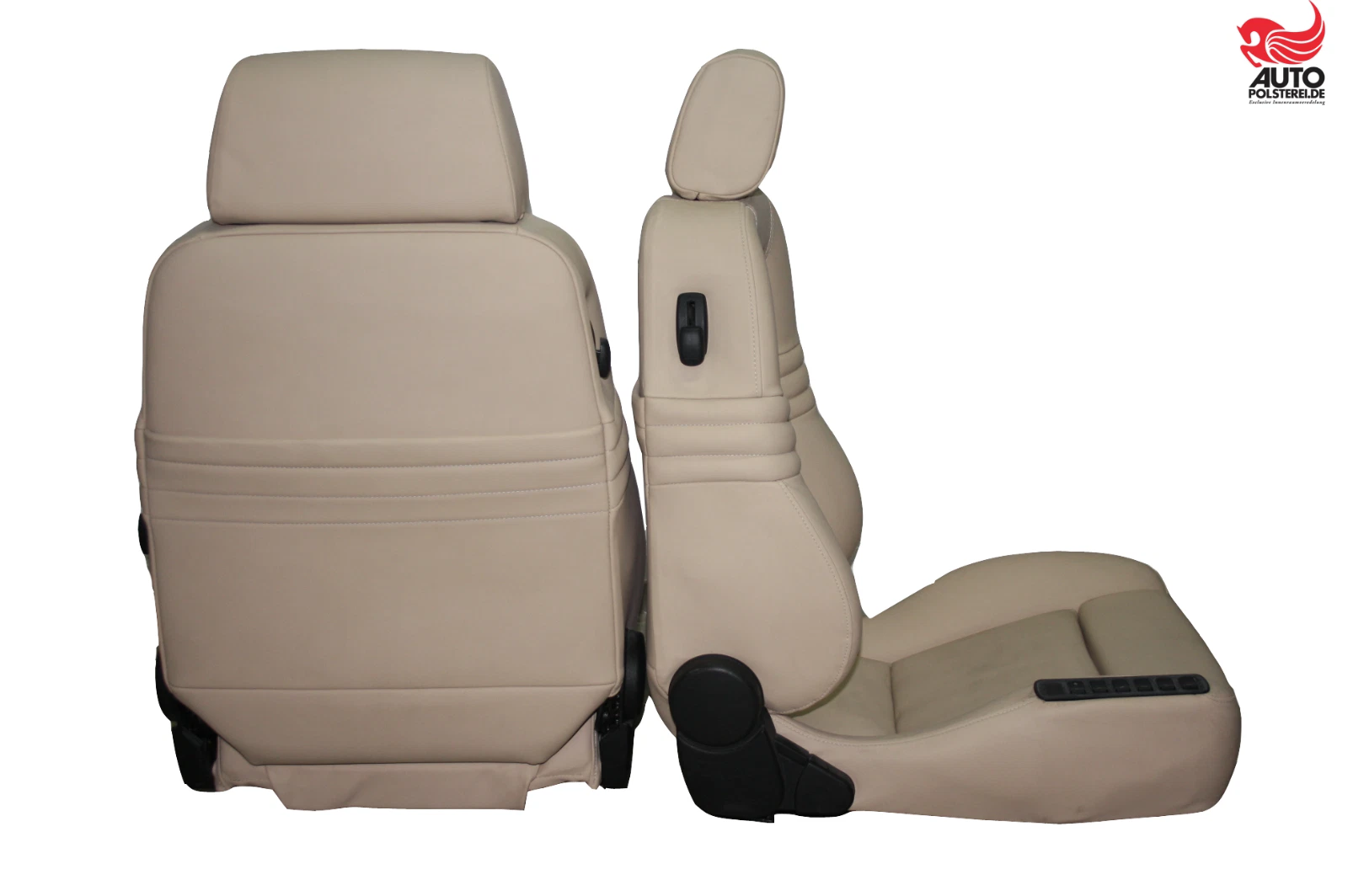 RECARO Ergomed DS beige Leder – Bild 2 Autopolsterei RECARO Ergomed DS Sitzpaar in beigem Leder, Produktfoto 2 von 5