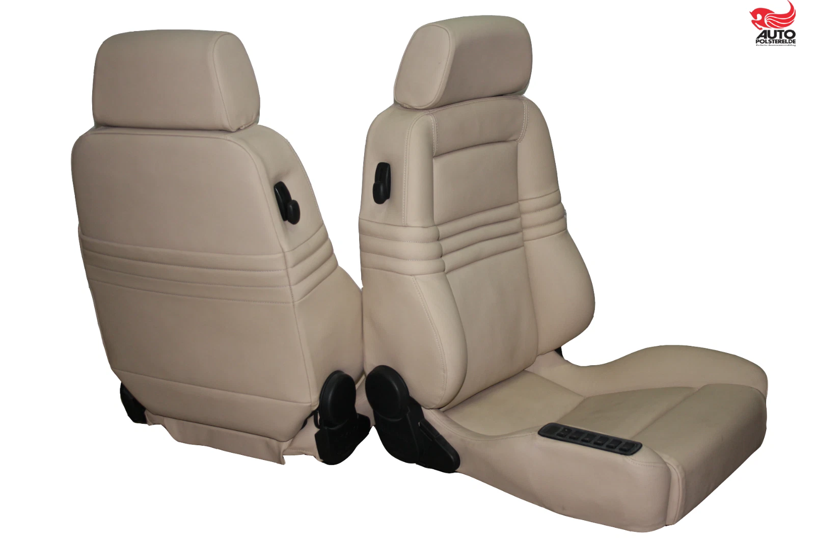 RECARO Ergomed DS beige Leder – Bild 3 Autopolsterei RECARO Ergomed DS Sitzpaar in beigem Leder, Produktfoto 3 von 5