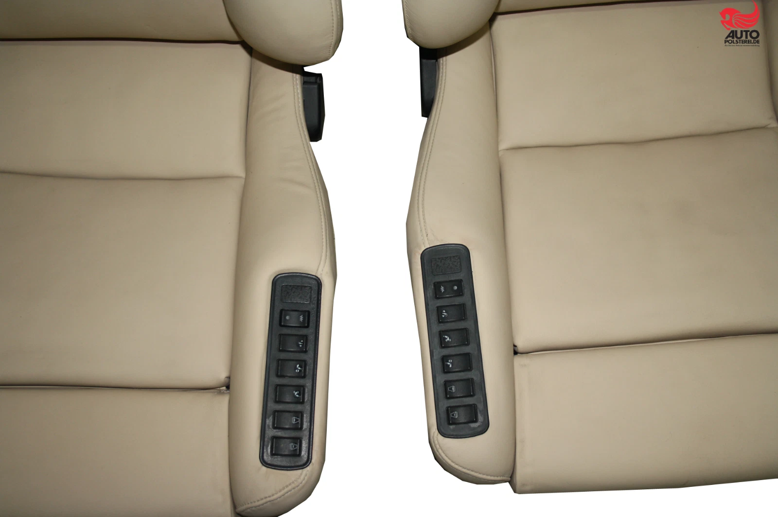 RECARO Ergomed DS beige Leder – Bild 5 Autopolsterei RECARO Ergomed DS Sitzpaar in beigem Leder, Produktfoto 5 von 5