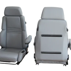 RECARO Orthopäd 94 Sitzpaar in hellgrauem Leder mit Armlehnen und Klimapaket, Produktfoto 2 von 7