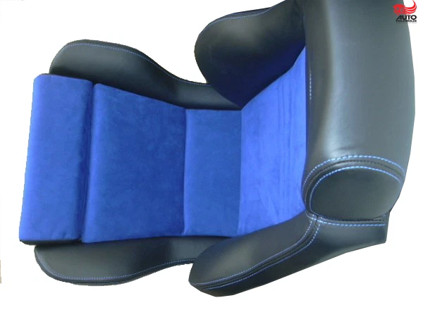 RECARO Specialist LS Leder Alcantara blau – Bild 2 Autopolsterei RECARO Specialist LS Sitzpaar aus Leder und royalblauem Alcantara, Produktfoto 2 von 5