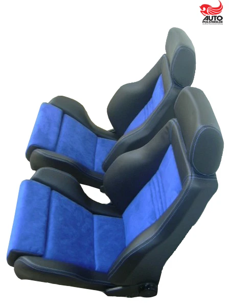 RECARO Specialist LS Leder Alcantara blau – Bild 5 Autopolsterei RECARO Specialist LS Sitzpaar aus Leder und royalblauem Alcantara, Produktfoto 5 von 5