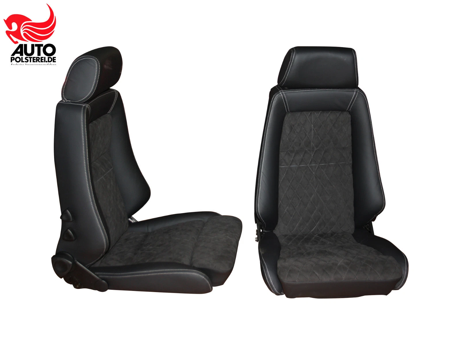 RECARO Specialist M Leder Alcantara – Bild 6 Autopolsterei RECARO Specialist M Sitzpaar aus schwarzem Leder und Alcantara, Produktfoto 6 von 8