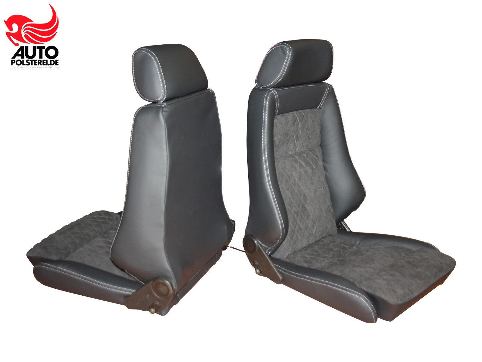 RECARO Specialist M Leder Alcantara – Bild 7 Autopolsterei RECARO Specialist M Sitzpaar aus schwarzem Leder und Alcantara, Produktfoto 7 von 8