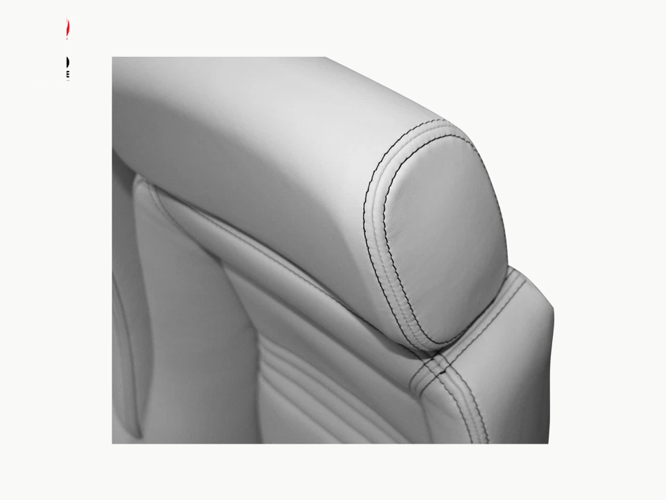 ebay 254194642283 gallery 03 Autopolsterei Nahaufnahme der Nähte und Polsterung am grauen RECARO Specialist M