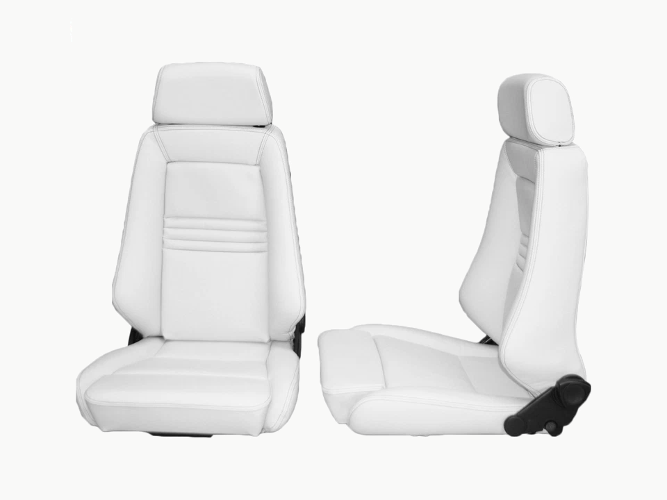 ebay 254194642283 gallery 04 Autopolsterei Graues RECARO Specialist M Sitzpaar in Front- und Seitenansicht