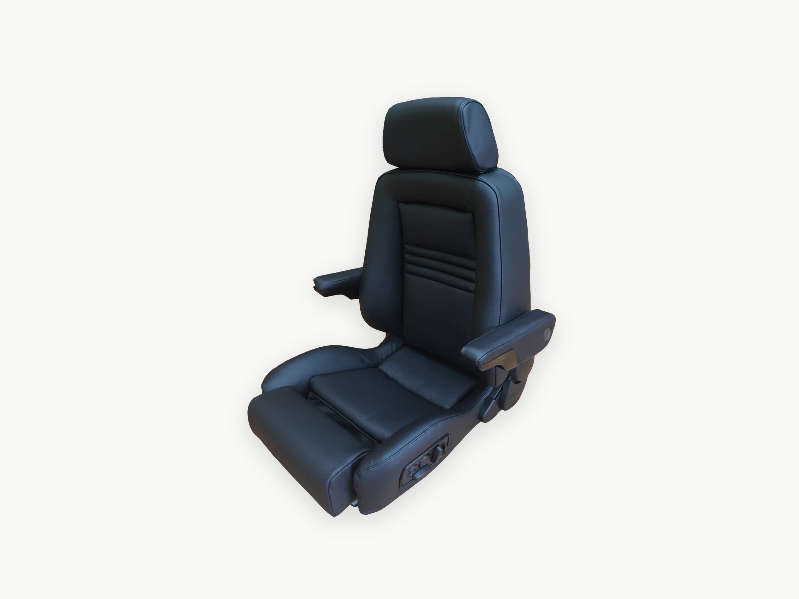 ebay 254209866566 gallery 02 Autopolsterei Schwarzer RECARO Ergomed ES Sitz mit Armlehnen, Seitenansicht
